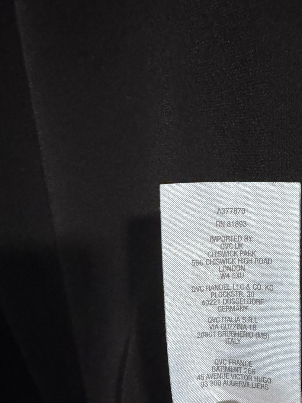 Susan Graver Black Sleeveless Layered V-Neck Dress Size M - Picture 7 of 7